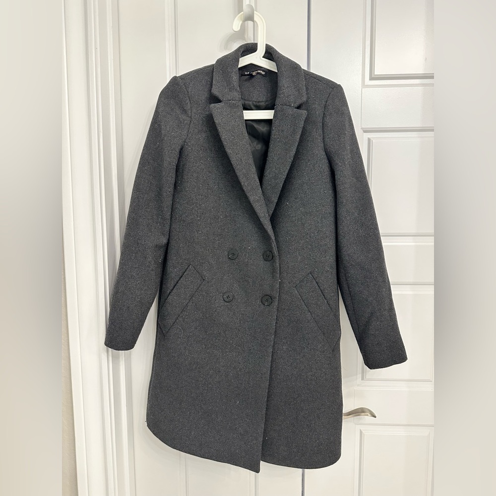 Zara grey coat XS